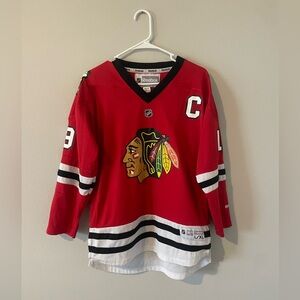 Chicago Blackhawks Jersey Size Youth L/XL NHL Jonathan Toews #19 Reebok Hockey